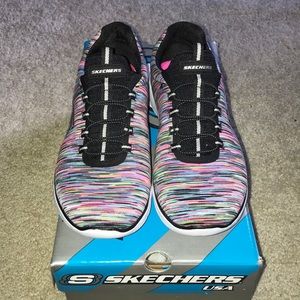 skechers multicolor memory foam